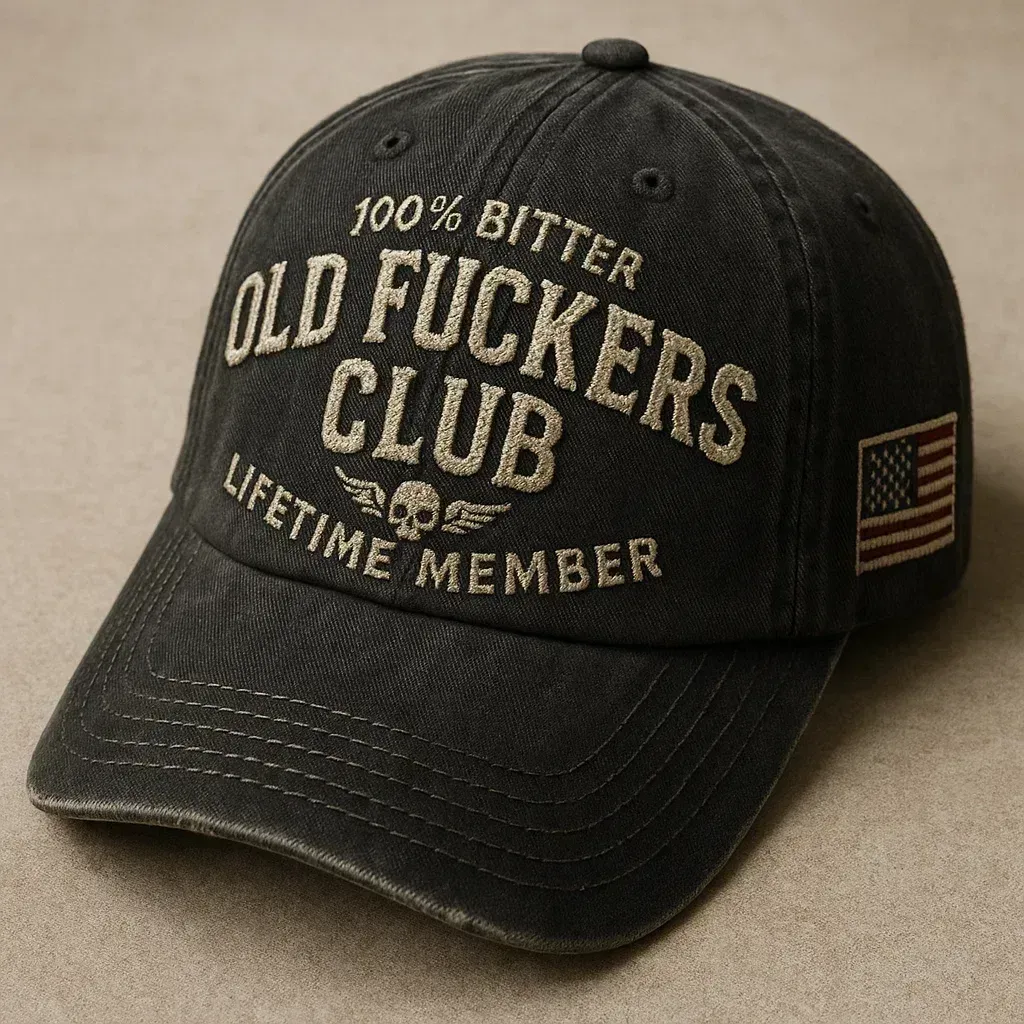 Old F*ckers Club Vintage Cotton Baseball Cap
